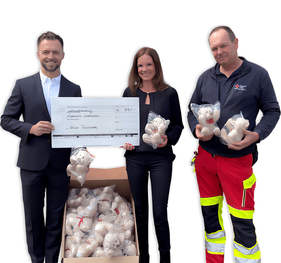 Kalthoff & Kollegen spenden 50 Trösteteddys an das DRK in Rheinberg